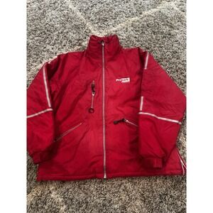 Vintage Tri-Mountain Propark America Men's Red Full Zip Embroidered Jacket L NWT